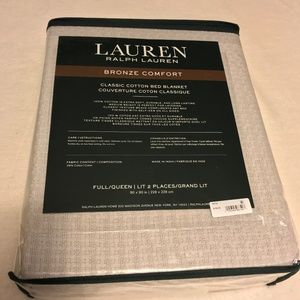 Lauren Ralph Lauren Bedding - Ralph Lauren Classic Cotton Full Queen Blanket Lauren Ralph Lauren Bedding - Ralph Lauren Classic Cotton Full Queen Blanket